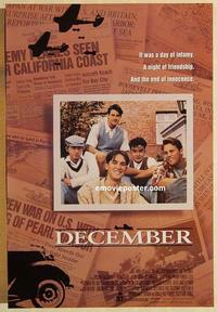 f188 DECEMBER one-sheet movie poster '91 World War II, Pearl Harbor!