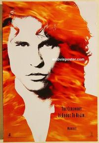 f204 DOORS DS teaser one-sheet movie poster '90 Val Kilmer, Oliver Stone