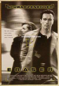 f220 ERASER one-sheet movie poster '96 Arnold Schwarzenegger, James Caan