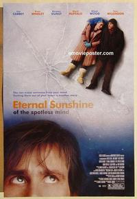f222 ETERNAL SUNSHINE OF THE SPOTLESS MIND DS one-sheet movie poster '04 Carrey, Winslet