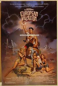 f474 NATIONAL LAMPOON'S EUROPEAN VACATION one-sheet movie poster '85