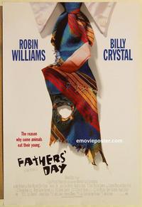 f236 FATHERS' DAY DS advance one-sheet movie poster '97 Robin Williams