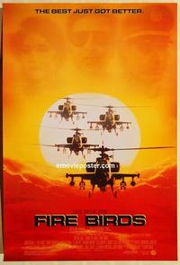 f245 FIRE BIRDS DS one-sheet movie poster '90 Nicolas Cage, Tom Lee Jones