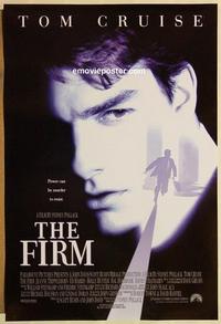 f246 FIRM DS one-sheet movie poster '93 Tom Cruise, Sydney Pollack, lawyers!