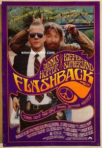 f249 FLASHBACK one-sheet movie poster '90 Dennis Hopper, Kiefer Sutherland