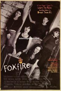 f258 FOXFIRE DS one-sheet movie poster '96 Angelina Jolie, Hedy Burress