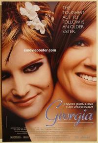 f271 GEORGIA one-sheet movie poster '95 Jennifer Jason Leigh, Winningham