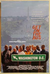 f272 GET ON THE BUS DS one-sheet movie poster '96 Spike Lee, MillionManMarch!