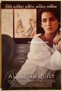 f322 HOW TO MAKE AN AMERICAN QUILT DS one-sheet movie poster '95 Winona Ryder