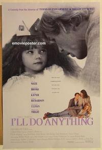 f333 I'LL DO ANYTHING DS one-sheet movie poster '94 Nick Nolte, Al Brooks