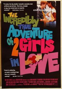 f339 INCREDIBLY TRUE ADVENTURE OF TWO GIRLS IN LOVE one-sheet movie poster '95