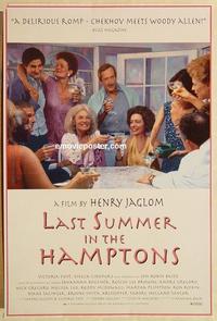 f388 LAST SUMMER IN THE HAMPTONS one-sheet movie poster '95 Henry Jaglom