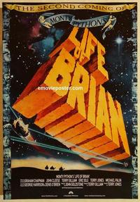f406 LIFE OF BRIAN one-sheet movie poster R04 Monty Python, John Cleese