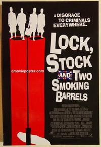 f413 LOCK, STOCK & TWO SMOKING BARRELS DS one-sheet movie poster '98 Ritchie