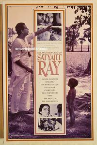 f426 MASTERWORKS OF SATYAJIT RAY one-sheet movie poster '95 Indian director!