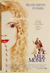 f439 MILK MONEY DS one-sheet movie poster '94 Melanie Griffith, Ed Harris