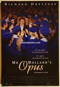 f452 MR HOLLAND'S OPUS English one-sheet movie poster '95 Richard Dreyfuss