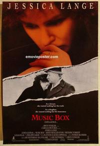 f462 MUSIC BOX one-sheet movie poster '89 Jessica Lange, Stahl