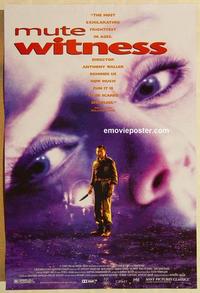 f463 MUTE WITNESS one-sheet movie poster '94 Marina Zudina, horror!