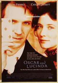 f501 OSCAR & LUCINDA one-sheet movie poster '97 Ralph Fiennes, Blanchett