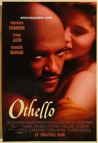 f502 OTHELLO advance one-sheet movie poster '95 Laurence Fishburne