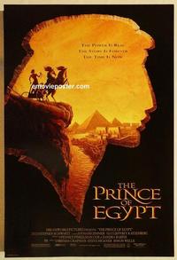 f530 PRINCE OF EGYPT DS one-sheet movie poster '98 Dreamworks cartoon!