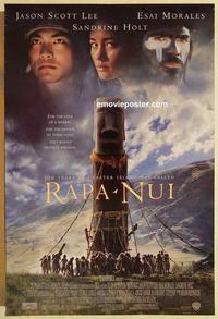 f553 RAPA NUI one-sheet movie poster '94 Jason Scott Lee, Easter Island!