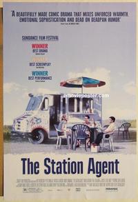 f635 STATION AGENT one-sheet movie poster '03 Peter Dinklage, Benjamin