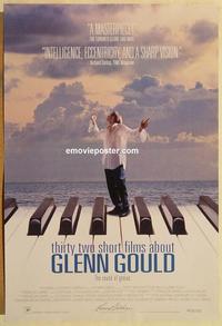f666 THIRTY TWO SHORT FILMS ABOUT GLENN GOULD one-sheet movie poster '93