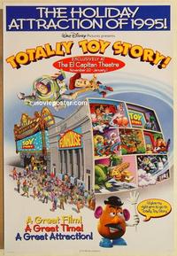 f683 TOTALLY TOY STORY 1sh '95 Disney & Pixar!