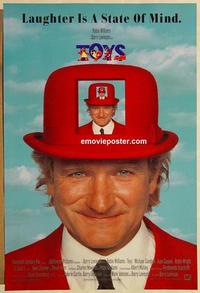 f684 TOYS DS one-sheet movie poster '92 Robin Williams, Joan Cusack