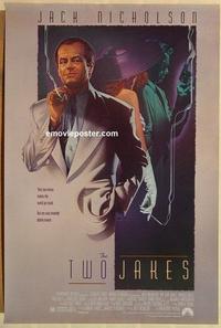 f701 TWO JAKES one-sheet movie poster '90 Jack Nicholson, Harvey Keitel
