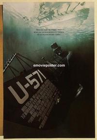 f702 U-571 DS one-sheet movie poster '00 Matthew McConaughey, Bill Paxton