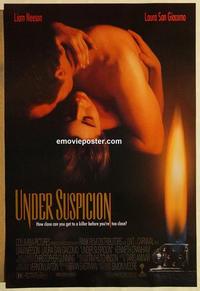 f704 UNDER SUSPICION DS one-sheet movie poster '91 Liam Neeson, San Giacomo