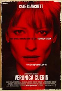 f710 VERONICA GUERIN DS one-sheet movie poster '03 Schumacher, Blanchett