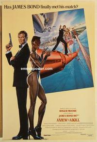 f712 VIEW TO A KILL 1sh '85 Moore as James Bond!