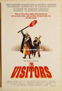 f715 VISITORS one-sheet movie poster '93 Jean-Marie Poire, French comedy!