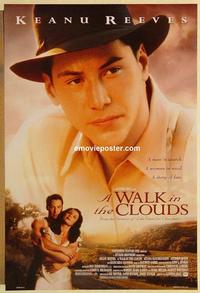 f718 WALK IN THE CLOUDS DS style B one-sheet movie poster '95 Keanu Reeves