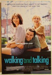 f719 WALKING & TALKING DS one-sheet movie poster '96 Nicole Holofcener