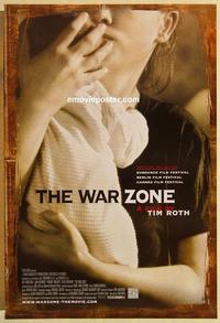 f723 WAR ZONE DS one-sheet movie poster '99 Tim Roth, dysfunctional family!