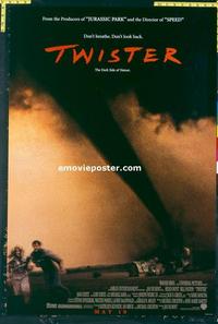 f698 TWISTER advance one-sheet movie poster '96 Bill Paxton, Helen Hunt