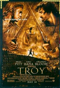 f688 TROY DS advance one-sheet movie poster '04 Brad Pitt, Julian Glover