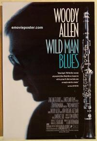 f737 WILD MAN BLUES one-sheet movie poster '97 Woody Allen, jazz music!