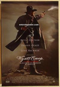 f750 WYATT EARP DS one-sheet movie poster '94 Kevin Costner, Dennis Quaid