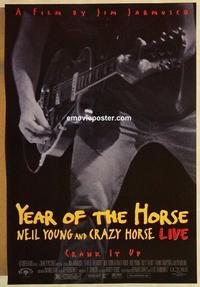f752 YEAR OF THE HORSE one-sheet movie poster '97 Neil Young, Jarmusch
