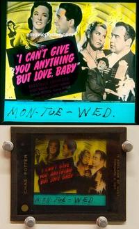 g065 I CAN'T GIVE YOU ANYTHING BUT LOVE BABY movie glass lantern slide '40