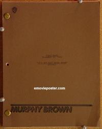 g030 MURPHY BROWN original TV script '93 Candice Bergen