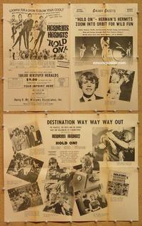 h067 HOLD ON movie herald '66 rock 'n' roll, Herman's Hermits!