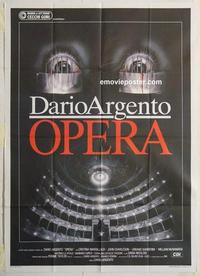 h039 OPERA Italian one-panel movie poster '87 Dario Argento, great image!