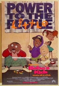 k094 BEBE'S KIDS advance one-sheet movie poster '92 kiddie cartoon!